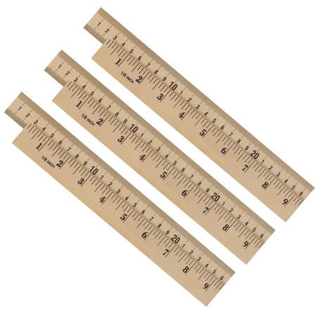 Learning Resources Wooden Meter Stick, Plain Ends, PK3 34039